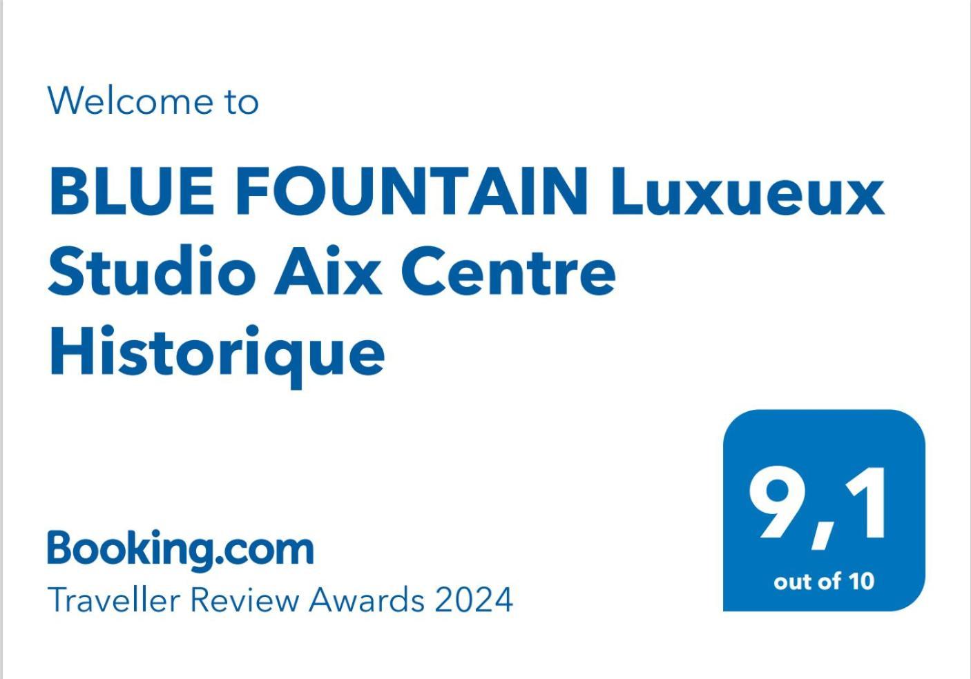Blue Fountain Luxueux Studio Aix Centre Historique -Wifi-Smart Tv- Aix-en-Provence Esterno foto